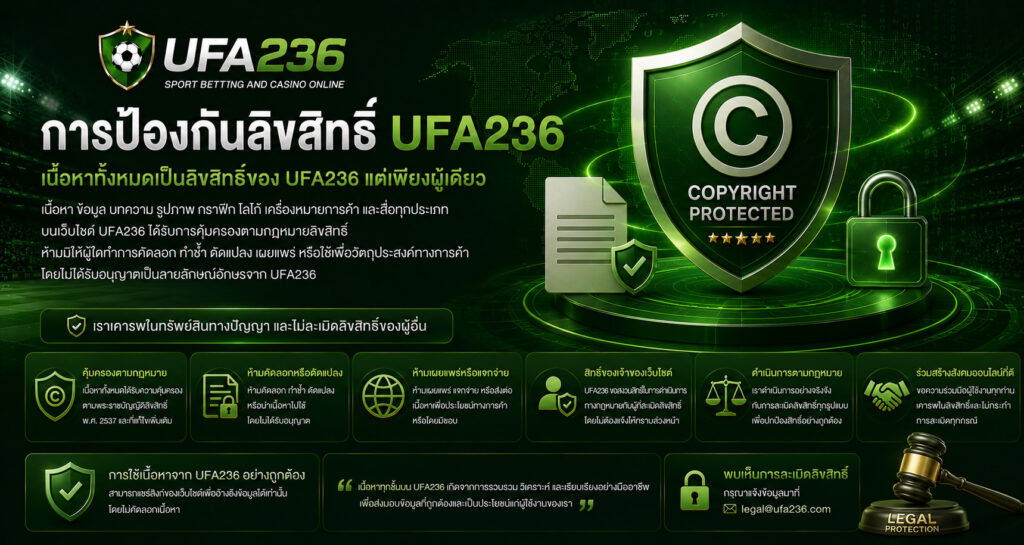 การป้องกันลิขสิทธิ์ UFA236