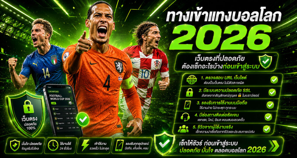 ทางเข้าแทงบอลโลก 2026