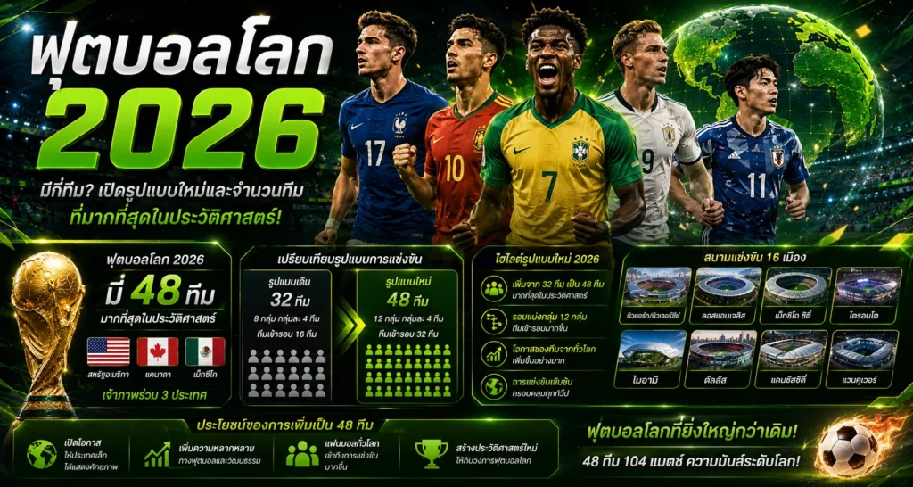 ฟุตบอลโลก 2026 มีกี่ทีม