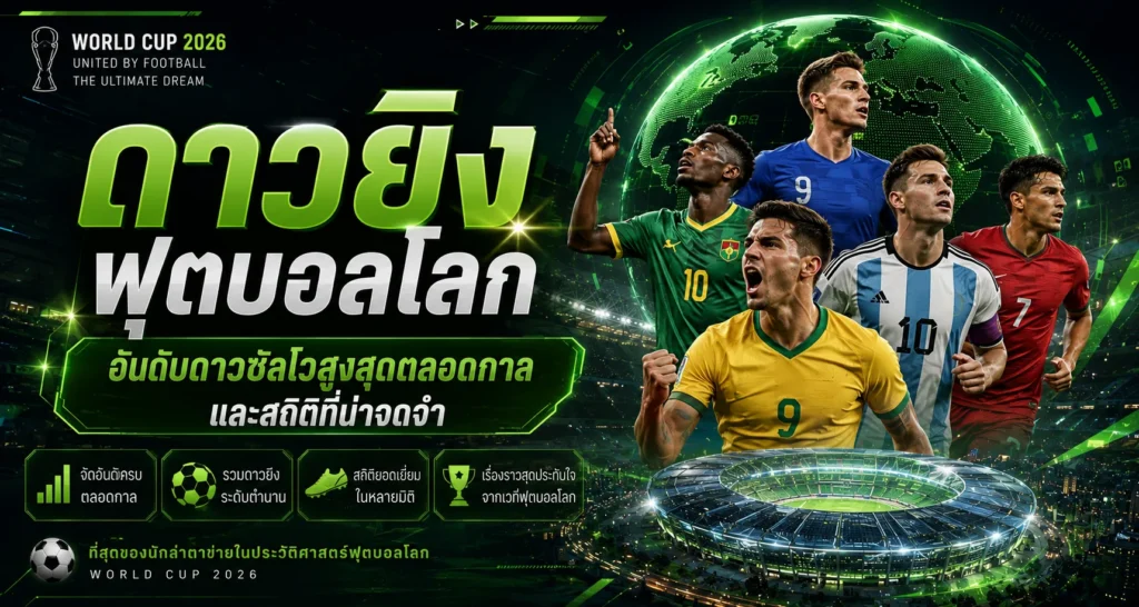 ดาวยิงฟุตบอลโลก อันดับดาวซัลโวสูงสุด