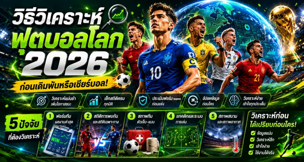 วิธีวิเคราะห์ฟุตบอลโลก 2026