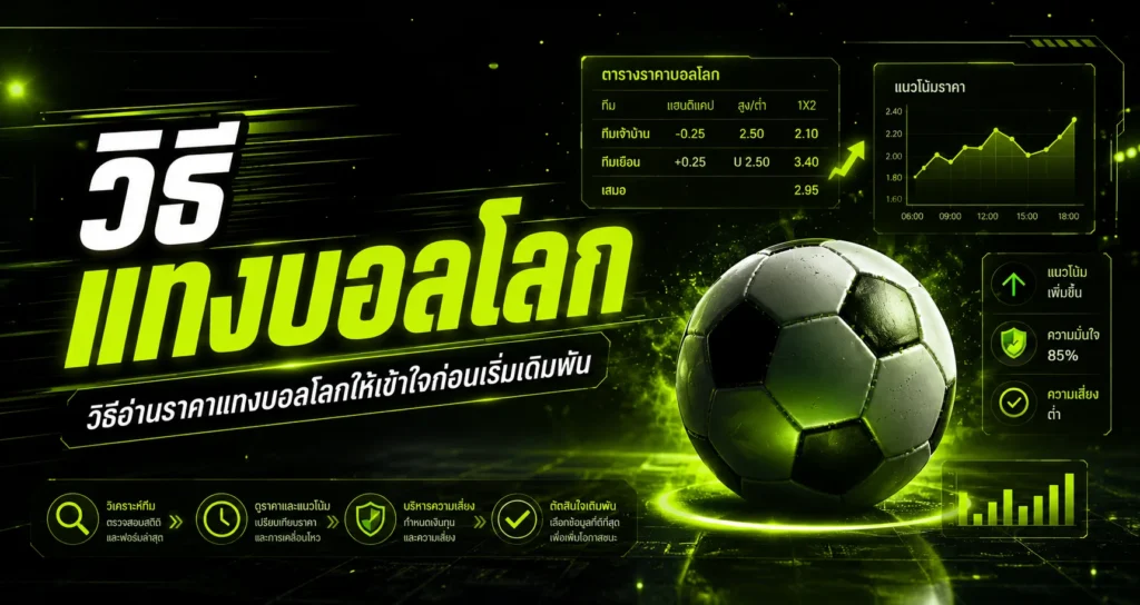 วิธีอ่านราคาแทงบอลโลก