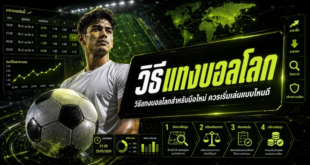 วิธีแทงบอลโลก สำหรับมือใหม่