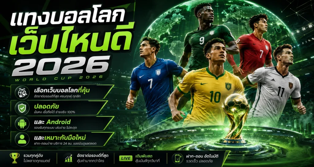 แทงบอลโลกเว็บไหนดี 2026
